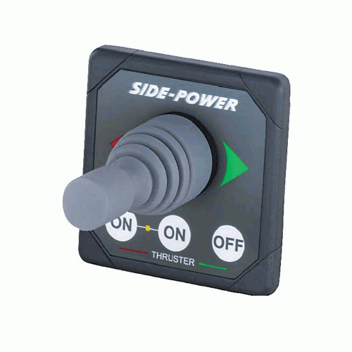 Side-Power Panel 8960 Grau / Schwarz mit Joystick zum steuern Ihres Heckstrahlruders / Bugstrahlruders
